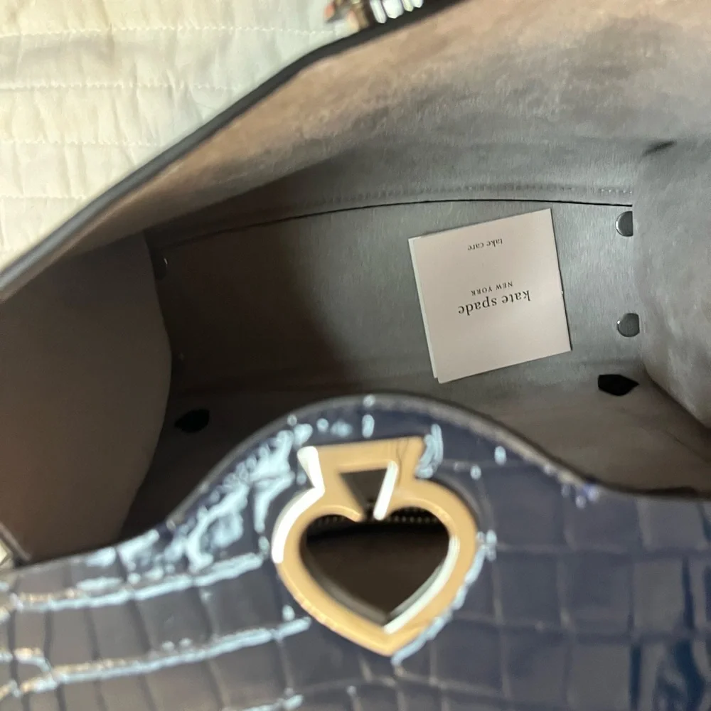 New Kate spade romy croc embossed backpack